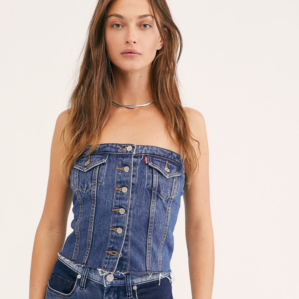 Levi’s Denim Lace Up Bustier